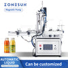 ZONESUN ZS-AFC1S Automatic Liquid Filling Capping Machine with Turntable Conveyor Magnetic Pump