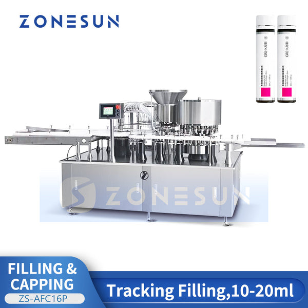 ZONESUN Automatic Ampoule Bottles Vial Filling and Capping Machine ZS-AFC16P