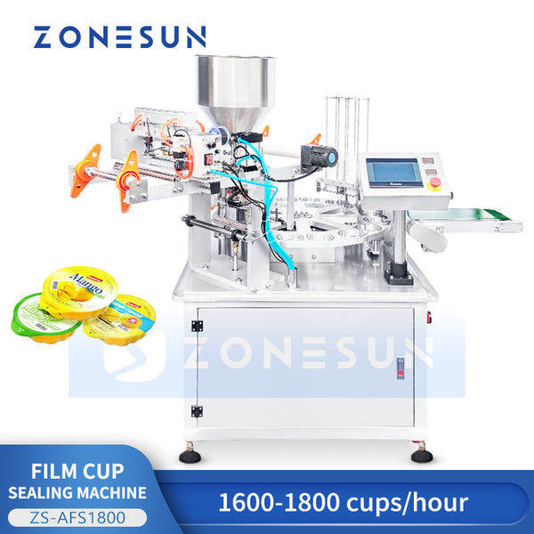 ZONESUN ZS-AFS1800 Film Cup Filling Sealing Packaging Machine