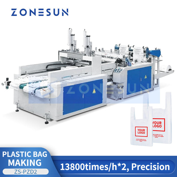 Zonesun ZS-PZD2 Dual Channel Automatic Bag Production Machine