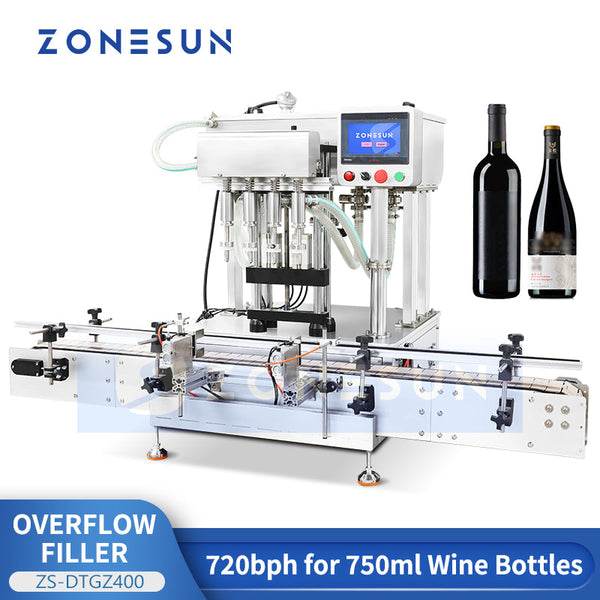 ZONEUSN ZS-DTGZ400 Tabletop Gravity Flow Filling Machine