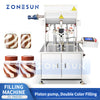 ZONESUN ZS-FM250 Automatic Dual-Color Swirl Paste Filling Machine Piston Pump