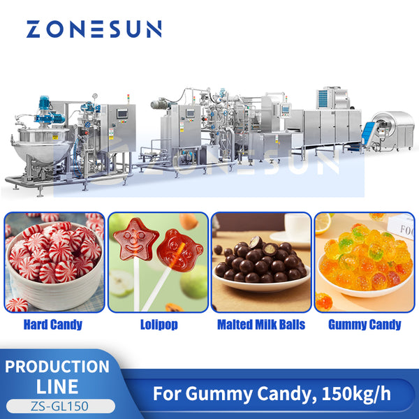 ZONESUN ZS-GL150 Candy Making Machine Gummy Candy Line