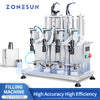 ZONESUN ZS-YTZL500 5-500ml 4 Heads Desktop Semi Automatic Vacuum Perfume Filling Machine