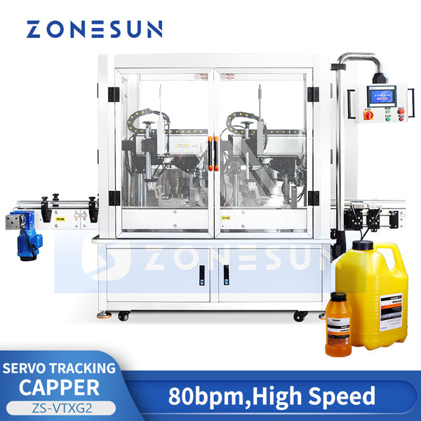 Zonesun ZS-VTXG2 Dual-Head Tracking High Speed Capping Machine