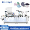 ZONESUN Automatic Blister Packaging Machine Horizontal Alu Packing Liquid Filling Sealing Equipment ZS-DDP270