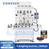 ZONESUN Automatic Particle Granule Filling Machine Vibratory Weighing ZS-GW5