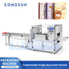 ZONESUN 4 Side Sealing Horizontal Flow Wrapper ZS-DCF100