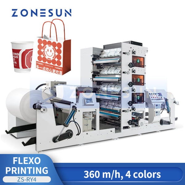 Zonesun ZS-RY4 4-Color Wide Format Flexo Printing Machine