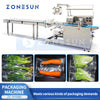 ZONESUN ZS-HY680 Automatic Horizontal Flow Vegetables Packaging Sealing Machine