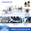 Zonesun ZS-FALU5 Automatic Syrup Bottling Line Honey Production Line