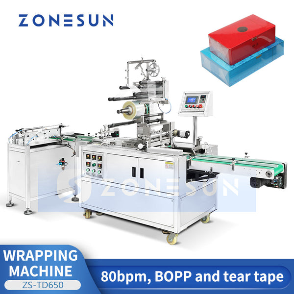 Zonesun ZS-TD650 Cellophane Wrapper Automatic Cellophane Wrapping Machine