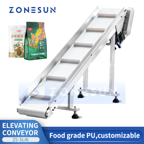 ZONESUN ZS-SLJ6 Automatic Conveyor Belt Cargo Transport Elevator