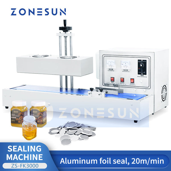 ZONESUN ZS-FK3000 Automatic Continuous Induction Aluminum Foil Sealing Machine