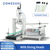 ZONESUN ZS-DTPP10D 10 Diving Nozzles Automatic Essential Oil Liquid Small Bottle Filling Machine 10ML