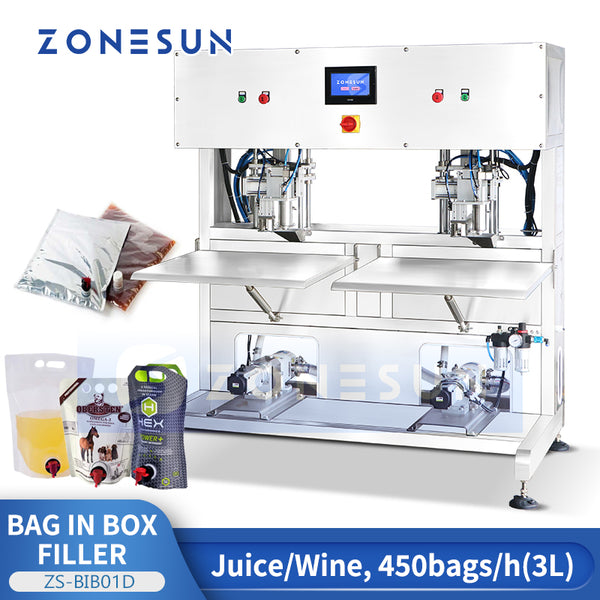 ZONESUN ZS-BIB01D Wine Juice Bag In Box Filling Machine