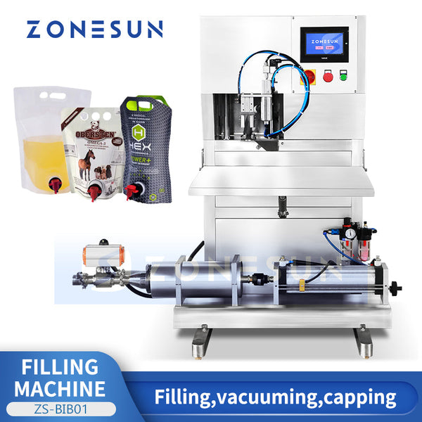 ZONESUN ZS-BIB01 Bag In Box Filling Machine BIB Filler Tap Spout Pouch Packaging Equipment