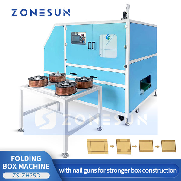 ZONESUN ZS-ZH25D Automatic Cartoning Machine with nail