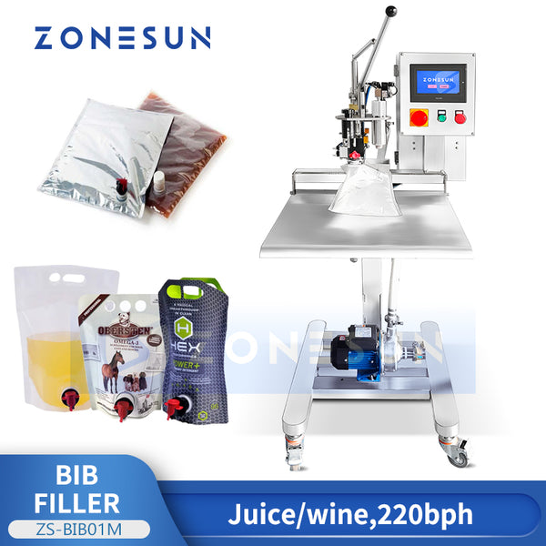 ZONESUN ZS-BIB01M Bag In Box Filling Machine Tap Spout Pouch Packaging Equipment