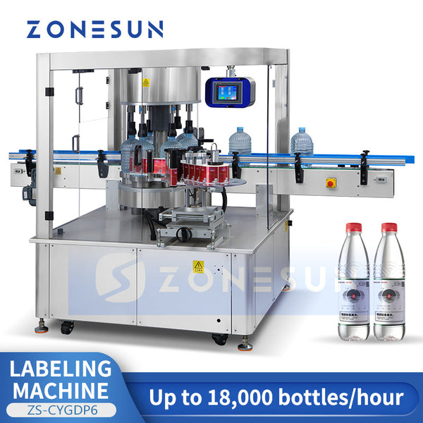 ZONESUN ZS-CYGDP6 Automatic High Speed Round Bottle Labeling Machine