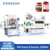 ZONESUN Piston Filling Steam Vacuum Capper Sealing Machine ZS-FAL180B10