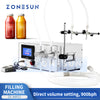 ZONESUN ZS-MPZ2 2 Nozzle Magnetic Pump Liquid Filling Machine