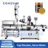 ZONESUN ZS-XG440T Automatic Servo Motor Capping Machine with Cap Feeder