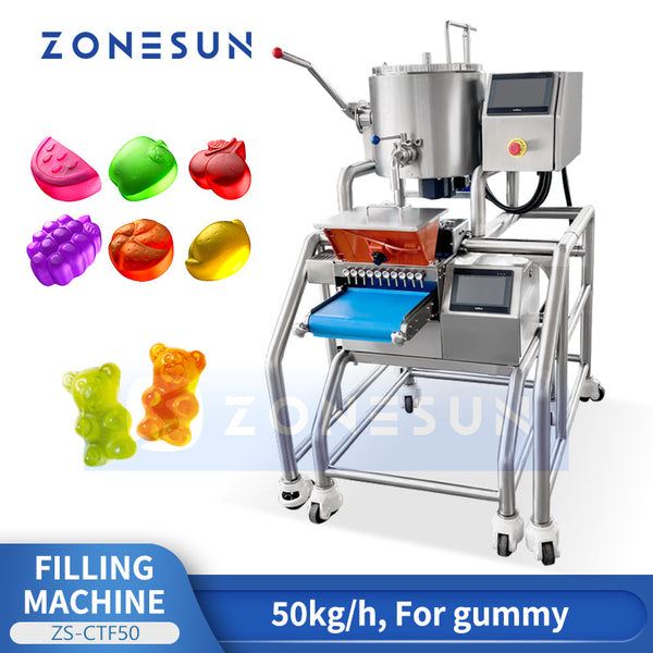 ZONESUN ZS-CTF50 Automatic Chocolate Candy Filling Machine Gummy Depositor