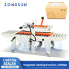 ZONESUN Automatic Carton Sealer with Integrated Labeling Machine ZS-FKC4650