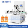 ZONESUN Automatic 4 Heads Corrosive Liquid  Filling Machine ZS-YTCR4A