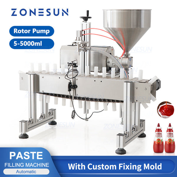 ZONESUN ZS-DTGT900CZ Automatic Rotor Pump Paste Filling Machine