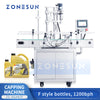 ZONESUN Automatic Bottle Capper F Style Bottle Capping Machine ZS-XG442F