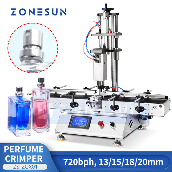 Zonesun ZS-ZGX01 Automatic Perfume Capping Machine Fragrance Bottle Crimper