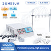 ZONESUN 10 Heads Digital Control Perfume Vial Oral Liquid Filling Machine ZS-YTPP10