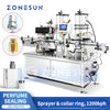 ZONESUN ZS-YG11V Automatic Perfume Bottle Crimping Machine with Cap Feeder