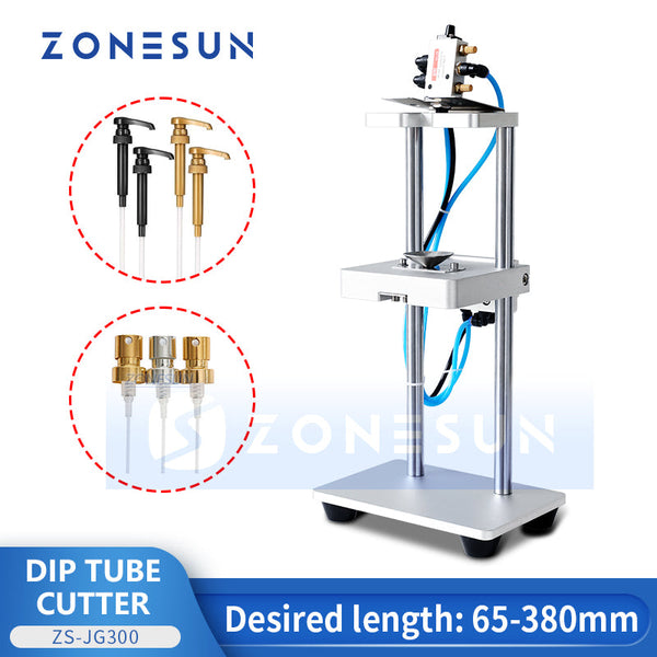 ZONESUN ZS-JG300 Pneumatic Tube Cutter Spray Perfume Pump Tube Cutting Machine