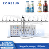 ZONESUN ZS-MPYT12P 12 Heads Semi Automatic Magnetic Pump Liquid Filling Machine