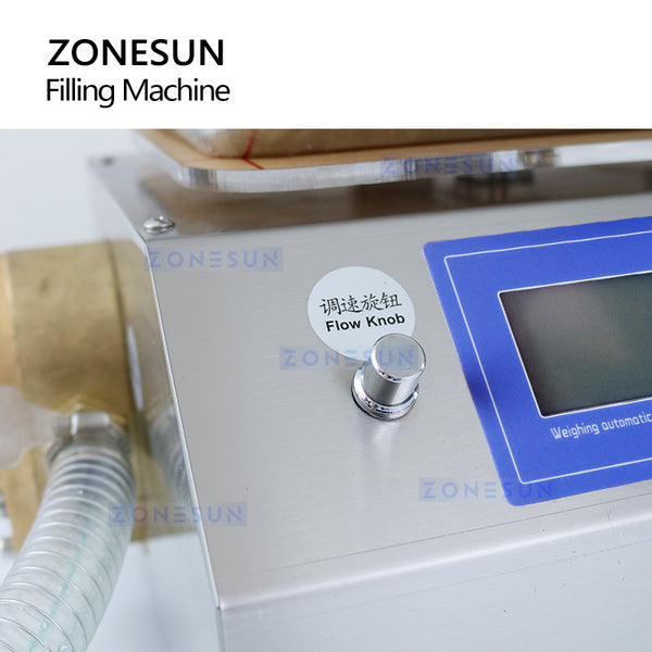 ZONESUN ZS-GPGT1C Gear Pump Semi-Automatic Honey Weighing And Filling Machine