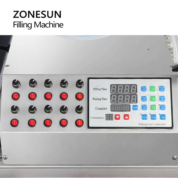 ZONESUN ZS-DTPP10D 10 Diving Nozzles Automatic Essential Oil Liquid Small Bottle Filling Machine 10ML