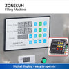 ZONESUN Liquid Filling Machine Small Machine Line 316 Magnetic Pump Water Juice Beverage Bottle Diving Nozzle ZS-DTMP1D