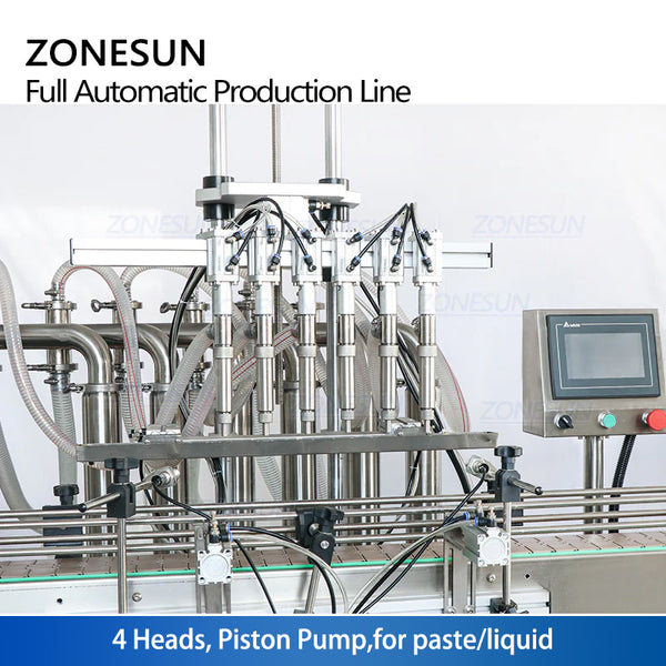 ZONESUN ZS-FAL180R Full Automatic 6 Heads Bottle Production Line