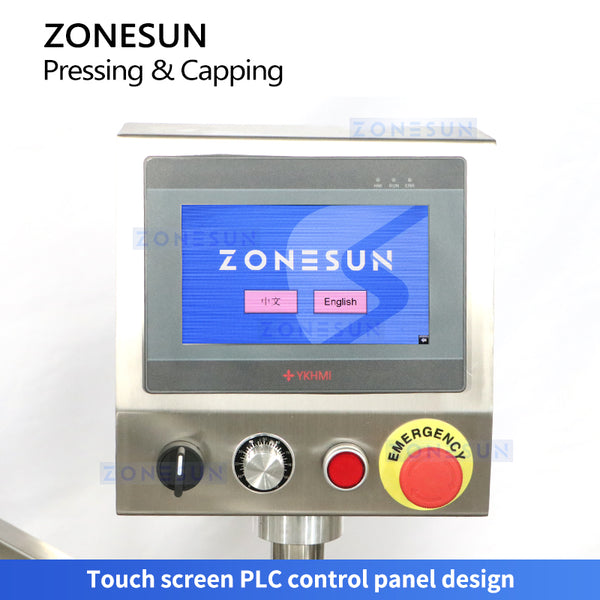 ZONESUN Automatic Inner Cap Pressing and Capping Machine Vibratory Bowl Feeder ZS-XG16X