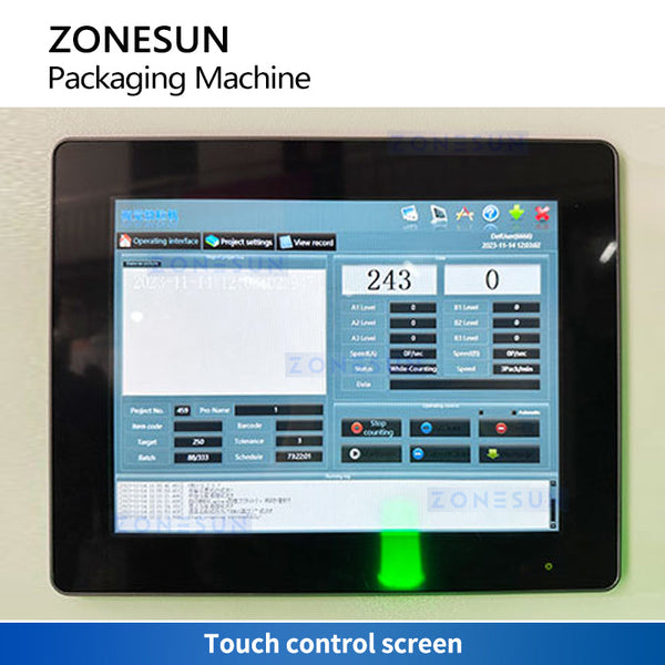 ZONESUN ZS-JSP20 Visual Counting Bagging Packaging Machine for Component Spare Parts