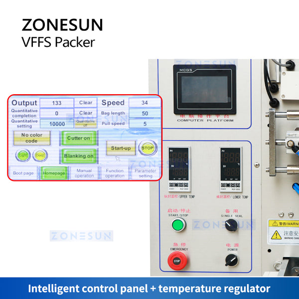 ZONESUN Flake Granule Candy Quantitative Filling and Sealing Machine ZS-SLFK80