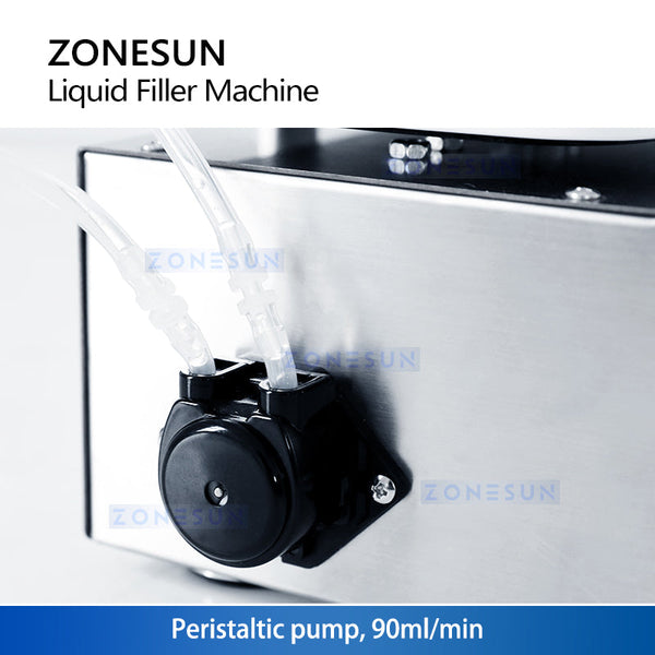 ZONESUN ZS-M90 Semi Automatic Peristaltic Pump Liquid Weighing Filling Machine