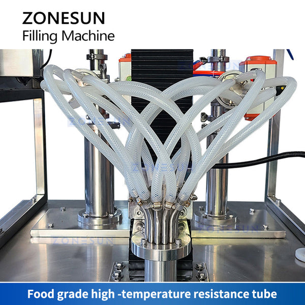 ZONESUN ZS-FM250 Automatic Dual-Color Swirl Paste Filling Machine Piston Pump