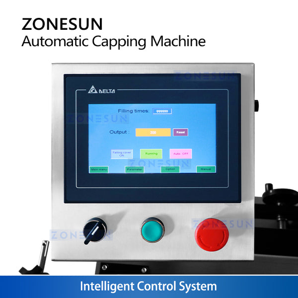 ZONESUN Jerry Can Capping Machine F-style Container Capper with Cap Feeder ZS-XG440H