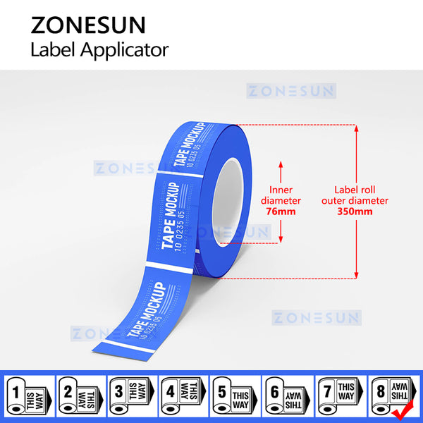 ZONESUN ZS-TB790 Automatic Bucket Labeling Machine System