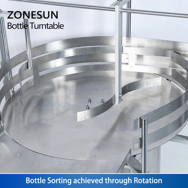 ZONESUN ZS-LP600Z Automatic Round Bottle Unscrambler Sorting Turntable Arranging Machine