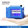 ZONESUN Handheld Inkjet Printer Portable Date Coding Machine ZS-DC1